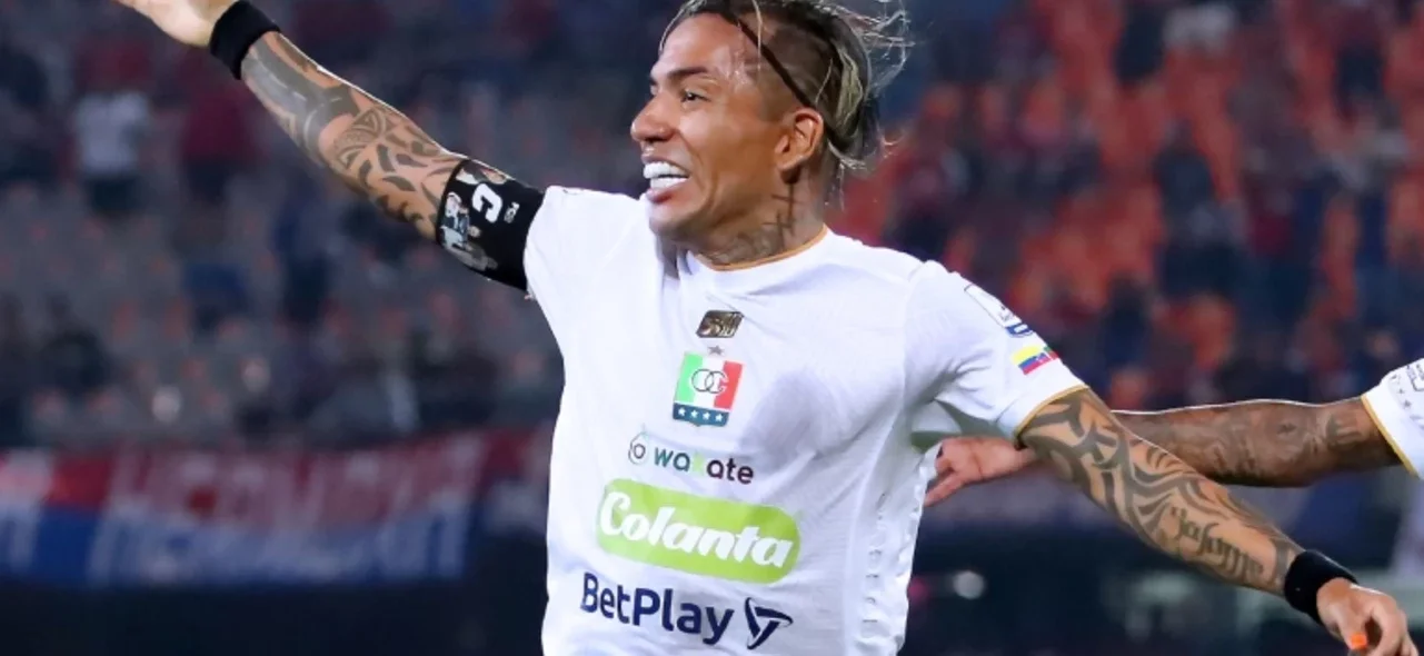 Dayro Moreno celebró su gol 225 en el FPC ante Independiente Medellín - VizzorImage