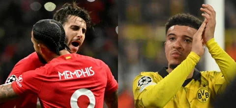 Depay y Sancho fueron las figuras de Atlético Madrid y Borussia Dortmund - AFP