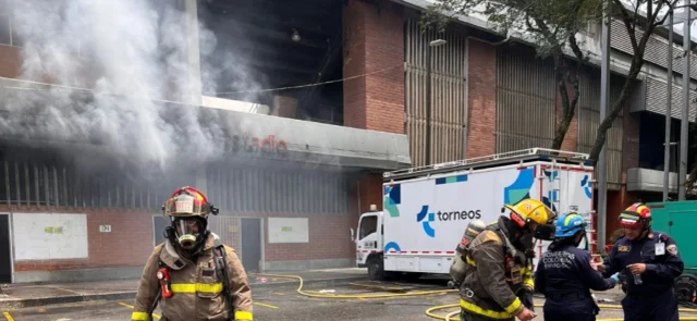 El estadio Polideportivo Sur de Envigado sufrió daños en sus instalaciones - X: @DenunciasAntio2