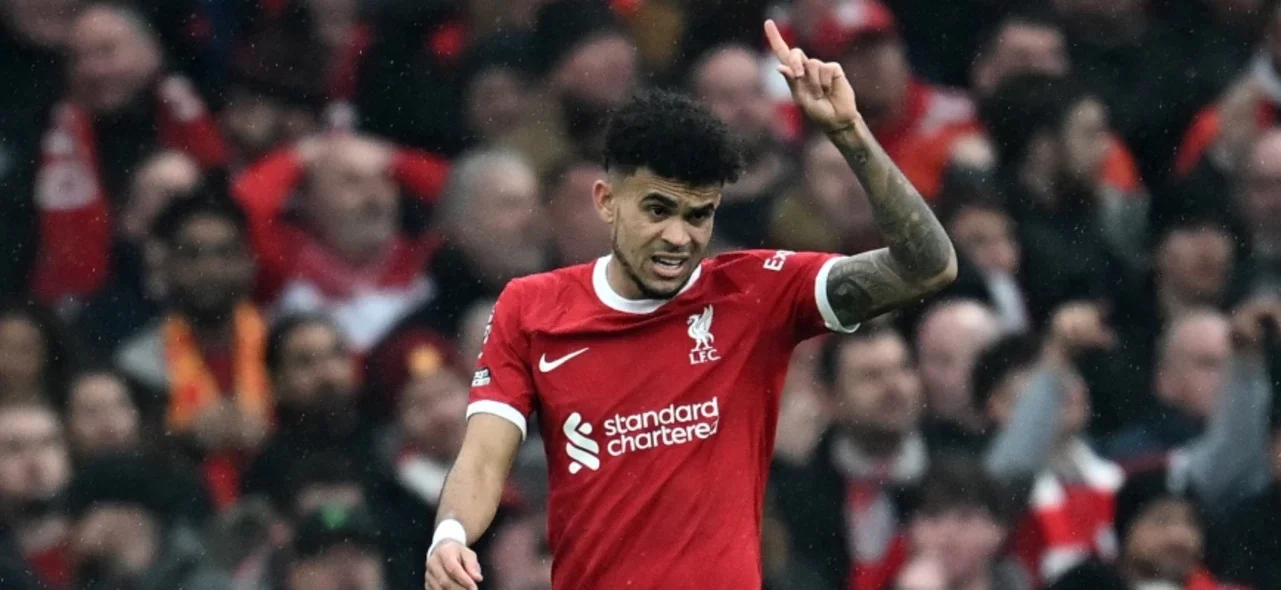 Luis Díaz - Delantero colombiano de Liverpool de Inglaterra - AFP