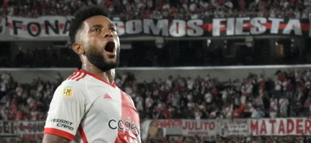 Miguel Ángel Borja suma 11 goles con River Plate en 2024 - AFP