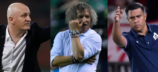 Repetto, Gamero y Farías, entrenadores de Nacional, Millonarios y América - VizzorImage