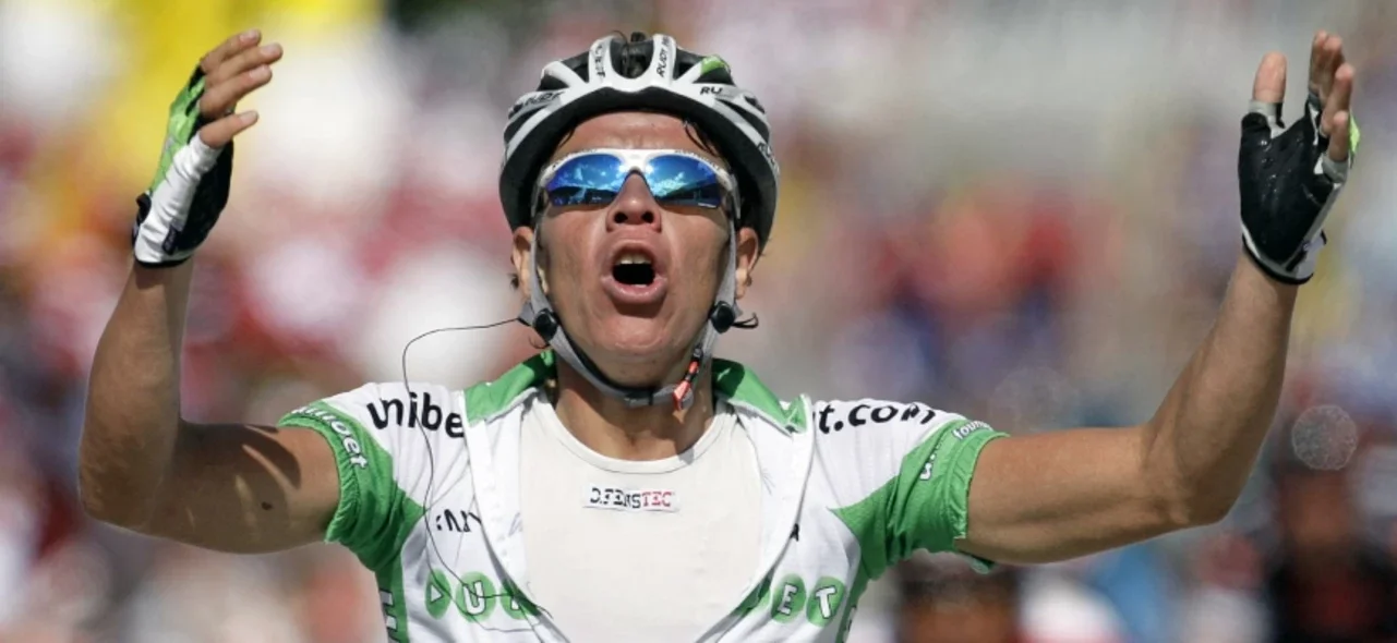 Rigoberto Urán durante competencia en 2007 - AFP