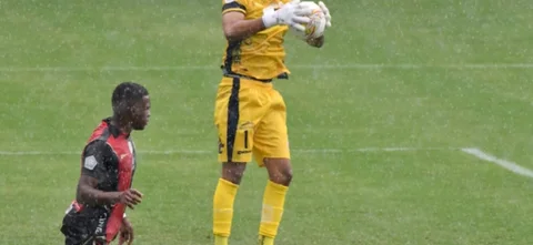 Eduar Esteban mantiene el cero de Cúcuta ante Unión Magdalena / VizzorImage / Gabriel Aponte