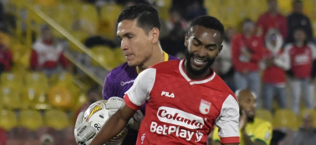 Aldair Quintana y Jersson González en el Santa Fe vs. Bucaramanga - VizzorImage