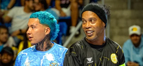 ¡El equipo Ronaldinho le gana por penales a Blessd!/ FOTO: @diazafootball