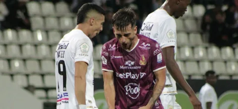Facundo Boné marcó el único gol del duelo Once Caldas vs. Tolima - VizzorImage