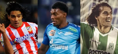 Falcao García, Mateo Cassierra y Sergio Galván Rey - AFP/Atlético Nacional