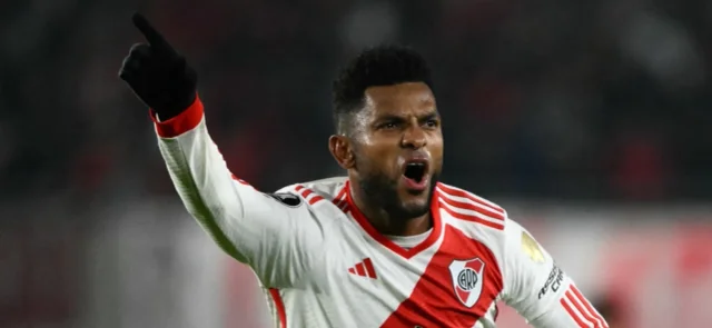 Miguel Ángel Borja - Delantero colombiano de River Plate de Argentina - AFP