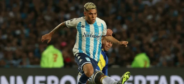Juan Fernando Quintero llegó a Racing a finales de 2023 / AFP