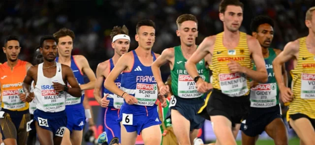 Competencia de atletismo - AFP