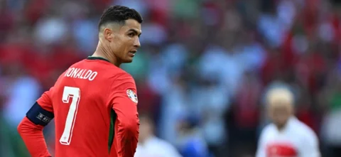 Cristiano Ronaldo en la goleada de Portugal 3-0 a Turquía - AFP