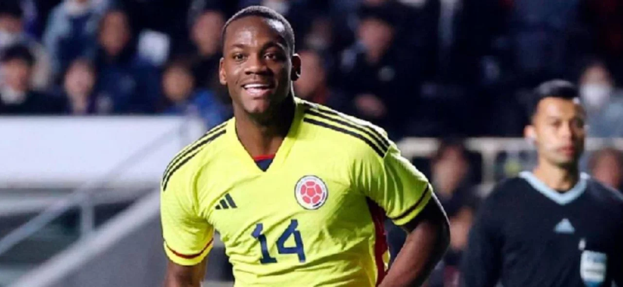 Jhon Dúra con la selección Colombia / AFP