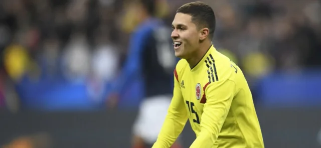 Juan Fernando Quintero con la selección Colombia - AFP