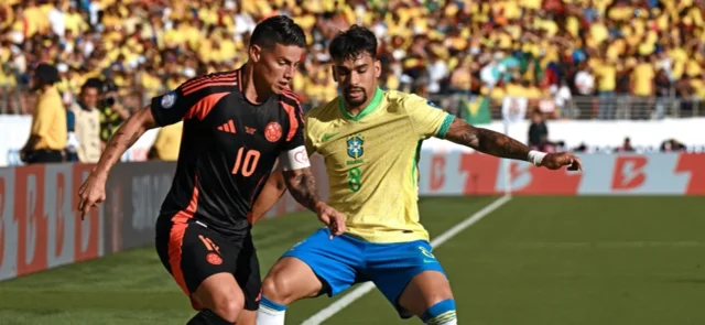 James Rodríguez, figura de la selección Colombia - AFP