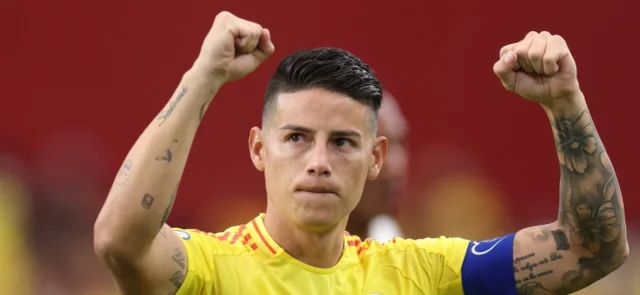 James Rodríguez, figura de la selección Colombia - AFP