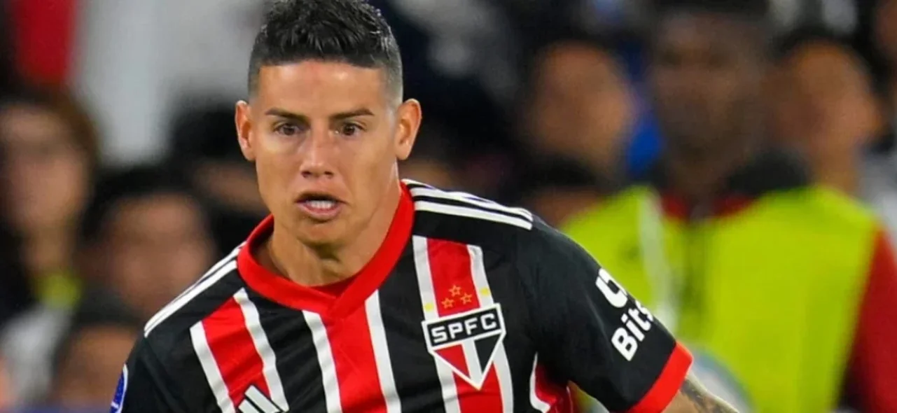 James Rodríguez en Sao Paulo / AFP