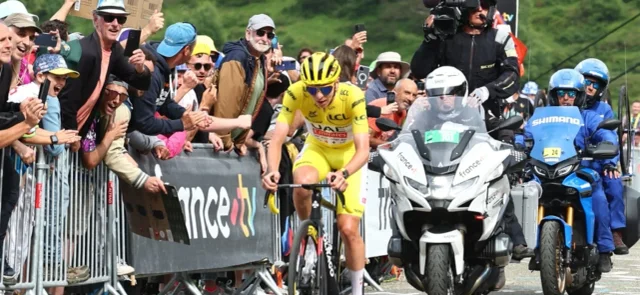 Tadej Pogacar, ganador de la etapa 14 - AFP