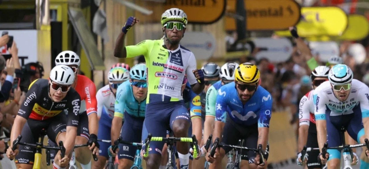 Fernando Gaviria, segundo en la etapa 3 del Tour / AFP
