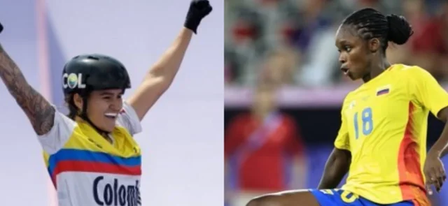 Queen Villegas y Linda Caicedo, atletas colombianas - AFP