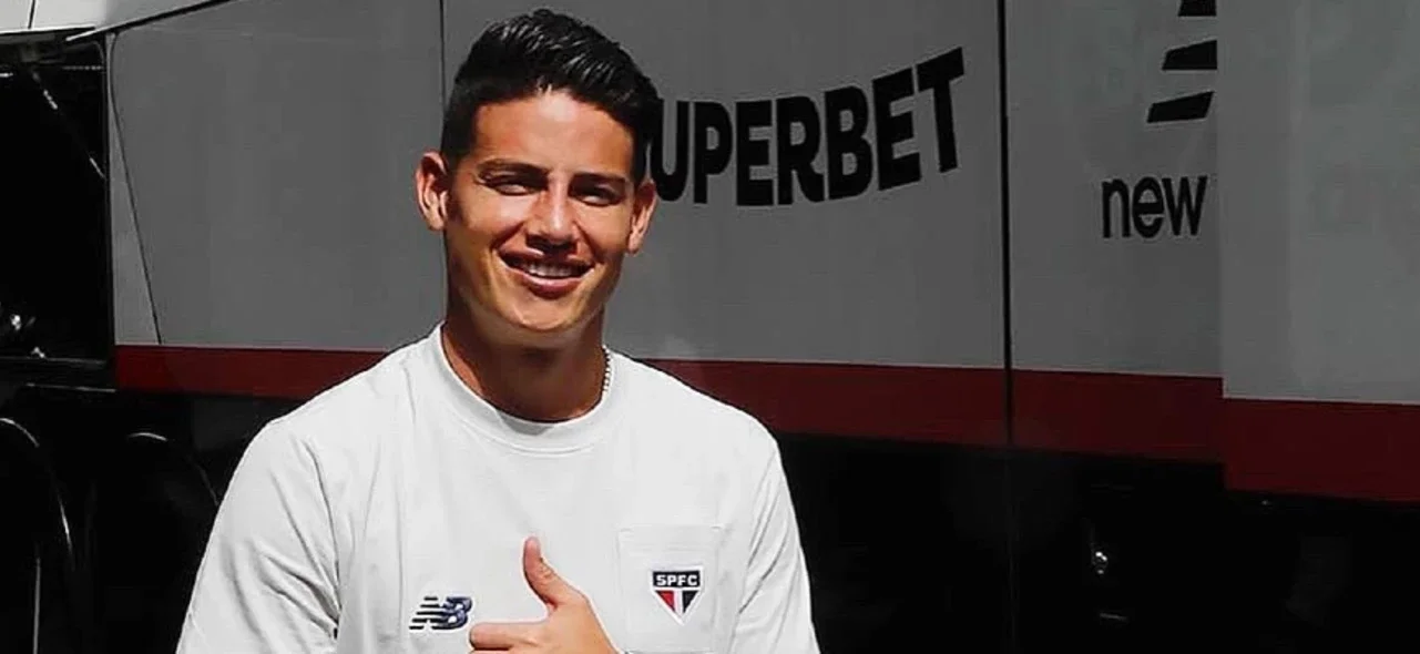 James Rodríguez, salió de Sao Paulo, tras un año en el club - X: @SaoPauloFC