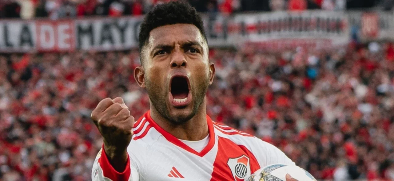 Miguel Ángel Borja, goleador de River Plate de Argentina - X: @RiverPlate