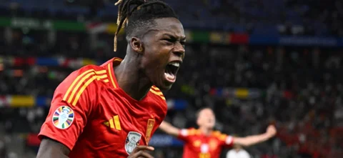 Nico Williams abrió el marcador de la final de la Eurocopa 2024 - AFP