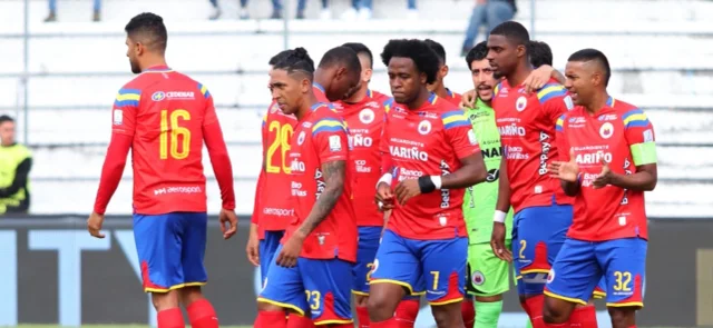 Jugadores de Deportivo Pasto / VizzorImage / Daniel Gallo