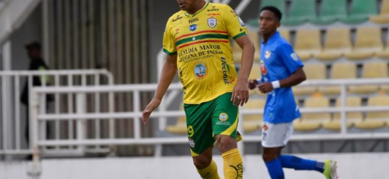 Teófilo Gutiérrez salió lesionado del amistoso entre Real Cartagena y Cali / VizzorImage / Gabriel Aponte