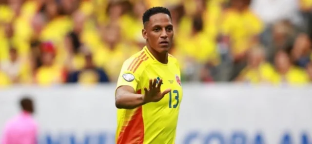 Yerry Mina, subcampeón de la Copa América 2024 con Colombia - AFP