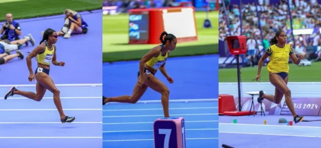 Lina Licona, Evelis Aguilar y Natalia Linares en París 2024 / COC