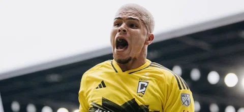 Juan Camilo Hernández celebra un gol con Columbus Crew - X: @ColumbusCrew