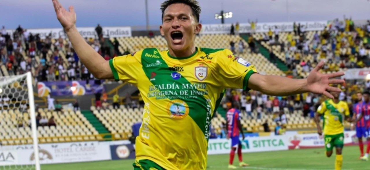 De La Rosa marcó el primer gol del encuentro - VizzorImage / Juan C. Urrego