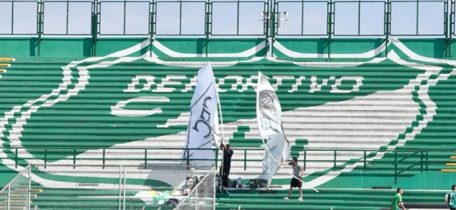 Escudo de Deportivo Cali en su estadio - VizzorImage