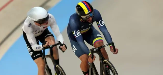 Fernando Gaviria en competencia durante París 2024 / AFP
