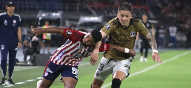 Junior cayó 1-2 ante Colo-Colo por la vuelta de Libertadores - AFP