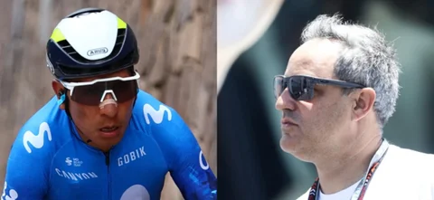 Nairo Quintana vs. Juan Pablo Montoya - AFP