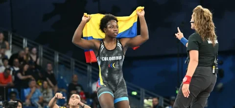 Tatiana Rentería - Peleadora colombiana en París 2024 - AFP