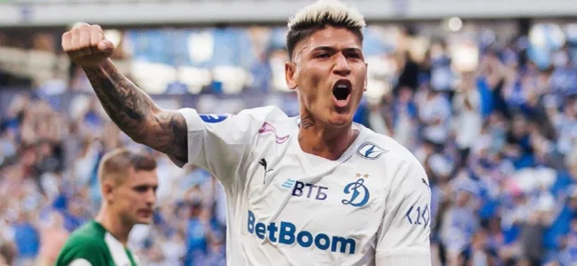 Jorge Carrascal anotó su primer gol en Dinamo Moscú. / X:@fcdynamo