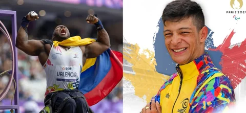 Mauricio Valencia y Juan Betancourt se consagraron en los Juegos Paralímpicos / Ariana Suárez /@COLParalimpico