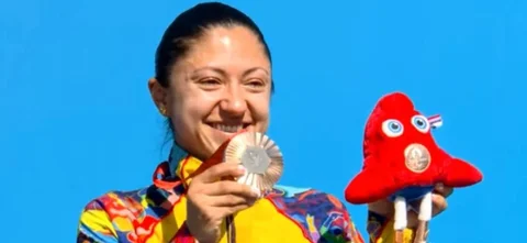 Paula Ossa se consagró en los Juegos Paralímpicos París 2024 / @MinDeporteCol