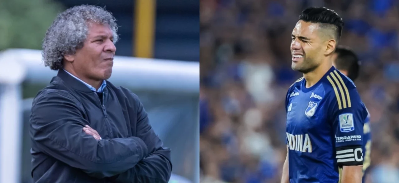 Alberto Gamero y Falcao García en Millonarios - VizzorImage