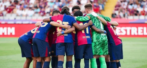 El equipo catalan es lider de LaLiga 24/25 / AFP