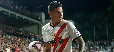 James Rodríguez ingresó en la segunda mitad contra Osasuna / @LaLiga