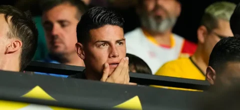 James Rodríguez aún no ha sido inicialista en el conjunto madrileño / AFP