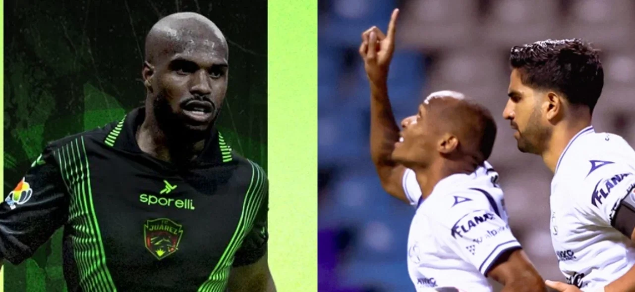 Óscar Estupiñán y Luis Quiñónes en la Liga de México - X: @fcjuarezoficial/@ClubPueblaMX