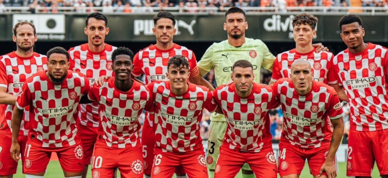 Asprilla debutó como titular en Girona; Solís sumó su segundo juego como inicialista en la temporada - X: @GironaFC Titular de Girona vs. Valencia con dos colombianos a bordo - X: @GironaFC