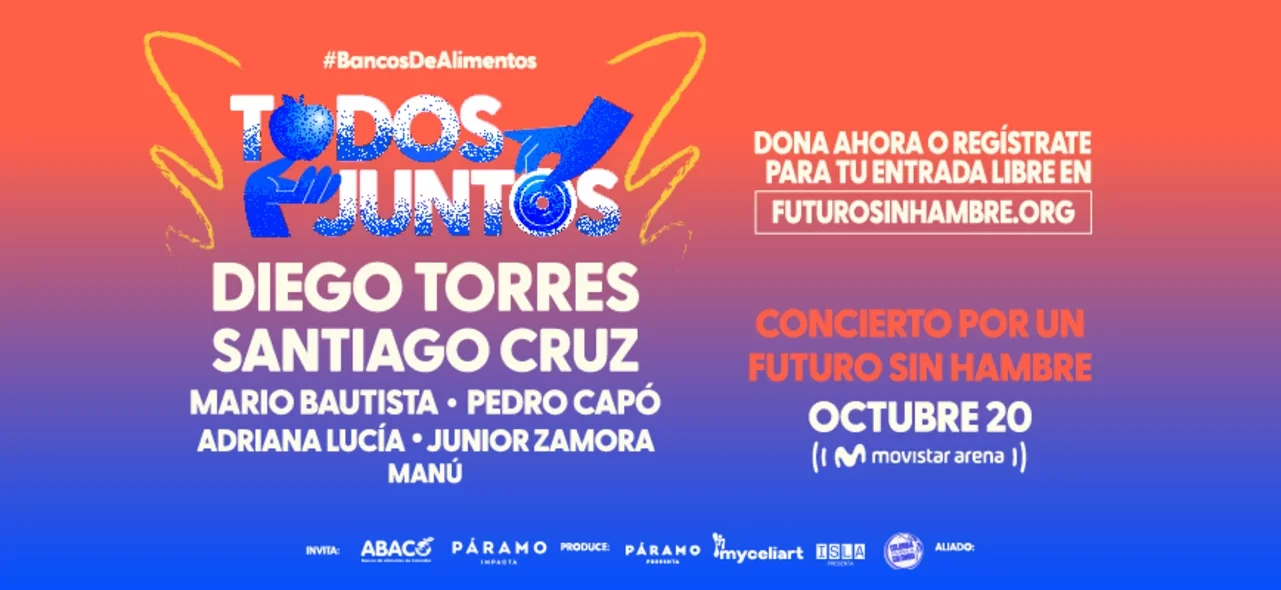 Todos Juntos', el concierto gratuito por la nutrición infantil