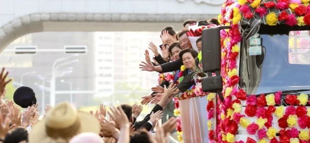 Recibimiento a Corea del Norte