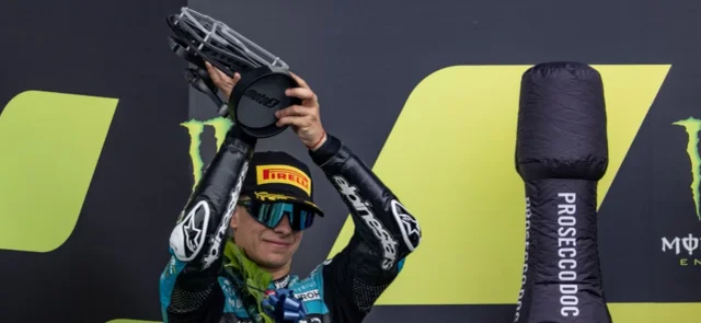 David Alonso, corredor colombiano de Moto3 / AFP